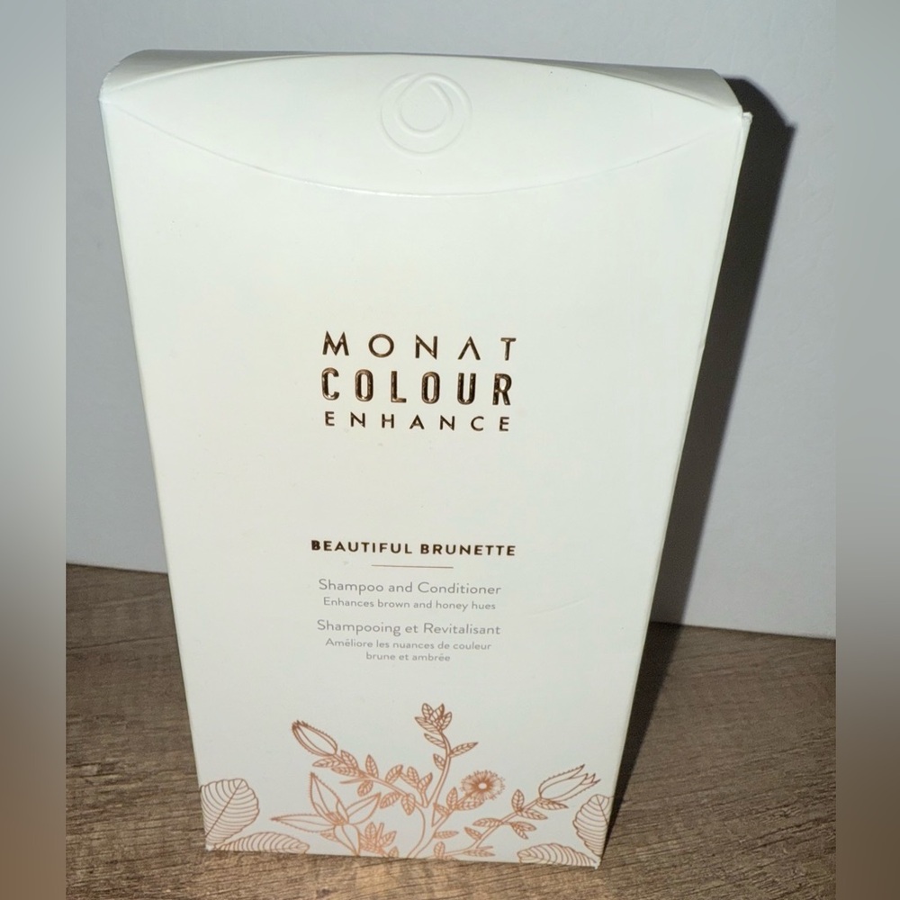 Monat Colour Enhance Hair Set BEAUTIFUL BRUNETTE Shampoo 8 oz, Conditioner 6 oz - Picture 2 of 5